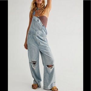 NWT Free People Slouchy Overalls